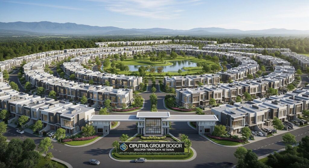 Ilustrasi suasana kawasan perumahan dari developer Ciputra Group Bogor
