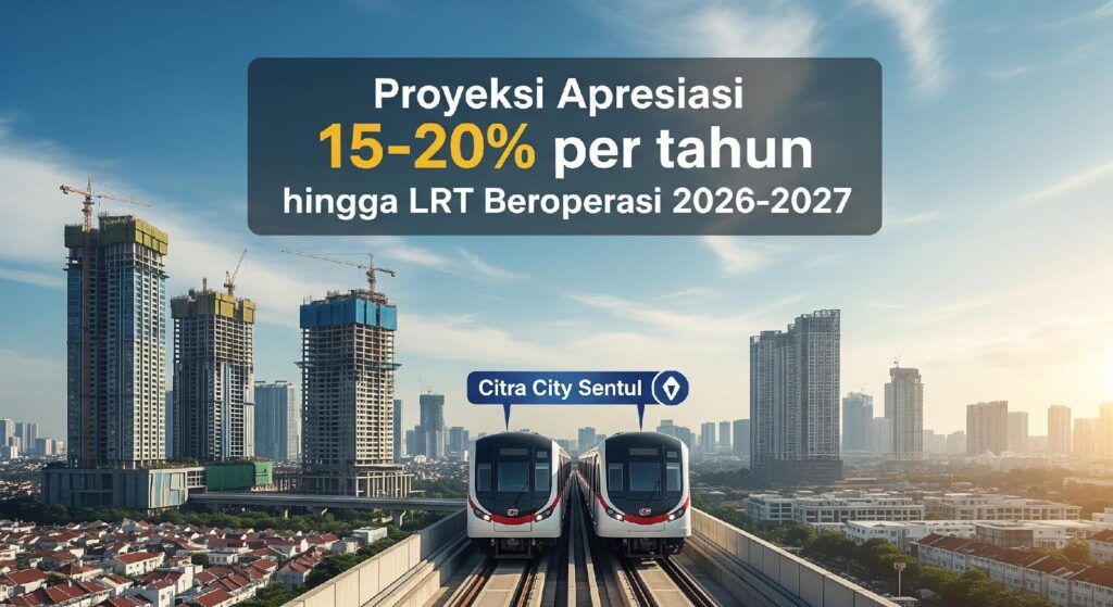 Analisis Prospek Kenaikan Nilai Properti Citra City Sentul Pasca Pembangunan LRT
